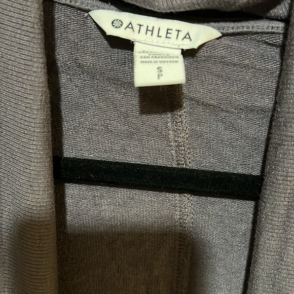 Athleta Pranayama Wrap Waterfall Open Cardigan Sweater Size Large - Picture 2 of 2